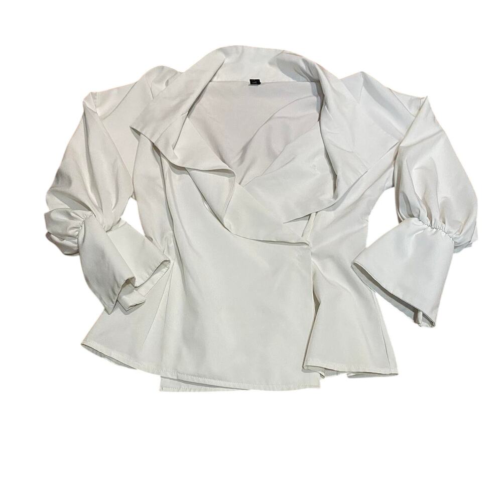 White formal blouse